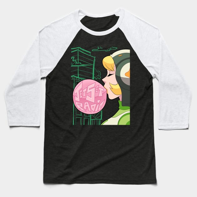 Popping Magical Girl in Shibuya Baseball T-Shirt by Rudie Queen